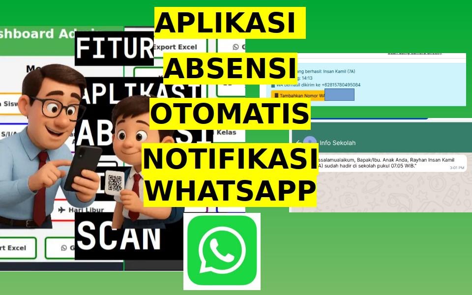 Menambahkan Fitur Notifikasi WA Otomatis Aplikasi Absensi Siswa QR Menambahkan Fitur Notifikasi WA Otomatis Aplikasi Absensi Siswa QR